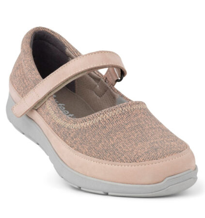 New Feet Rosa Ballerina Sko Nubuck