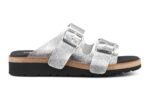 New Feet Sølv Slipper m/Metallook - Billede 2