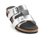 New Feet Sølv Slipper m/Metallook