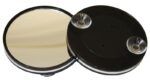 Spejl Sort Ø 9cm 10X m/sugekopper