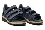 New Feet Blå Nubuck Sandal Med Hælkappe