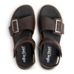 New Feet Brun Sandal Med Glat Læder - Billede 3