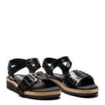 New Feet Sort Sandal I Kalveskind