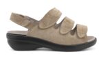 New Feet Grå Sandal m. 3 velcroremme - Billede 2