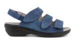 New Feet Grå Blå Sandal m. Velcroremme - Billede 2