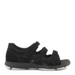 New Feet Sort Sandal Med Fast Hælkappe - Billede 2