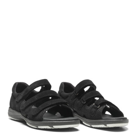 New Feet Sort Sandal Med Fast Hælkappe