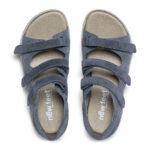 New Feet Damesandal med fast hælkappe, Gråblå - Billede 3