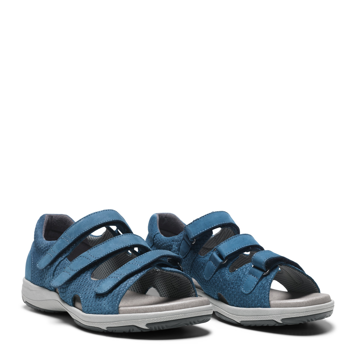 211-35-1943-b New Feet Jeansblå Sandal m. Hælkappe - Billede 1