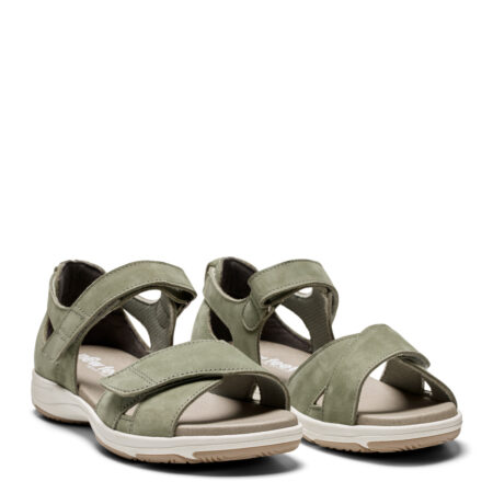 New Feet Grøn Sandal Med hælkappe