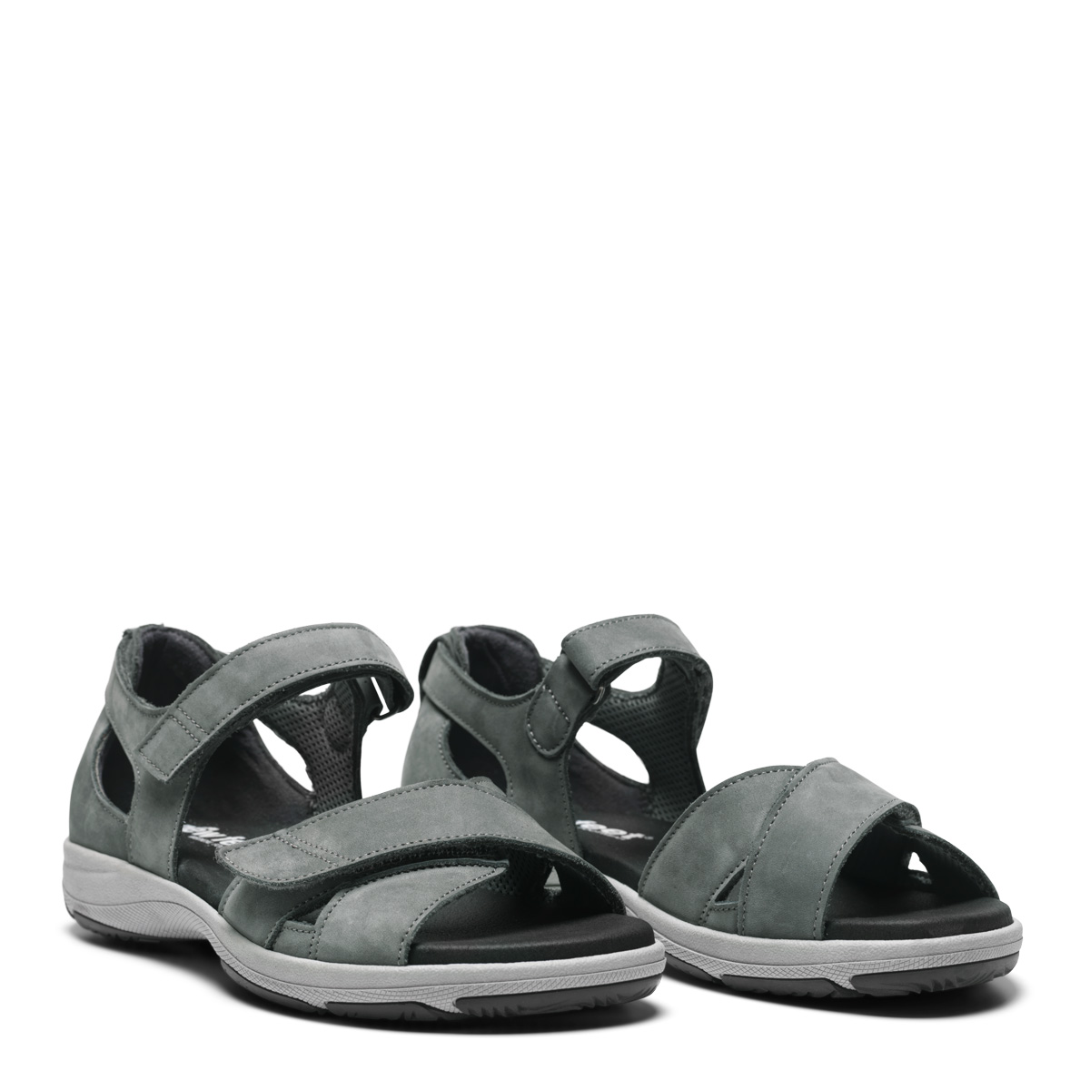 211-39-1561-b New Feet Sandal Nubuck Army - Billede 1
