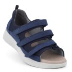 New Feet Blå Sandal m. Hælkappe