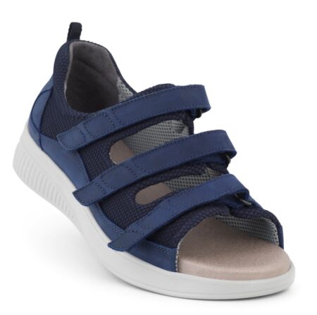 New Feet Blå Sandal m. Hælkappe