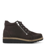 New Feet Brun Nubuck Støvle Med Stretch - Billede 2