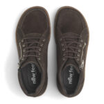 New Feet Brun Nubuck Støvle Med Stretch - Billede 3