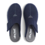 New Feet Mørkeblå Slipper Uld Filt - Billede 3