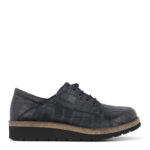 New Feet Sort Sko Kalveskind - Billede 2
