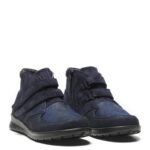 New Feet Blå Støvle Nubuck med velcro