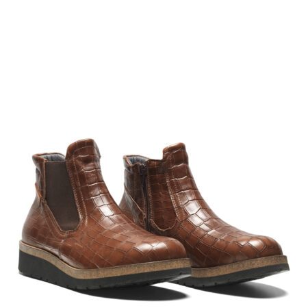 New Feet Støvle I Sort Med Lynlås