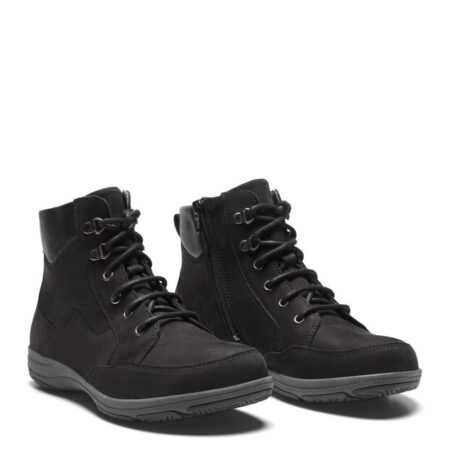 New Feet Sort Støvle Nubuck Læder