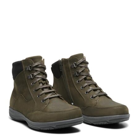 New Feet Oliven Støvle Nubuck Læder