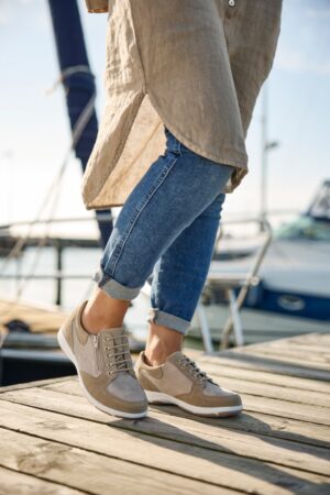 New Feet Sand Sko Med Textilstretch