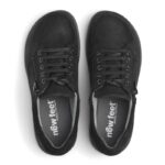 New Feet Sort Nubuck Sko m/ lynlås - Billede 2