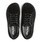 New Feet Sort Sko Med Præget Kalveskind - Billede 3