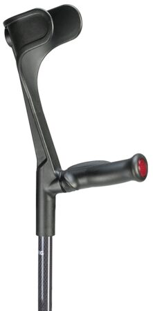 Krykke Sort kulfiber med anatomisk greb