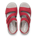 New Feet Rød Sandal Nubuck - Billede 3