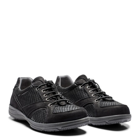 New Feet Sort Sko Textil Stretch