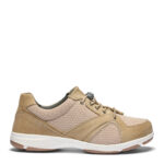 New Feet Damesko Med Elastisksnøre Mesh Sand - Billede 2