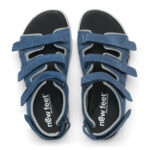 New Feet Sandal Blå Ruskind - Billede 3