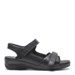 New Feet Sandal Glat Læder Sort - Billede 2