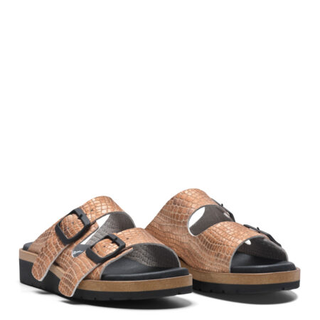 New Feet Bronze Slipper Mikrofiber Med Print