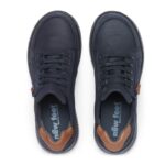 New Feet Sko Nubuck Mørkeblå Med Lynlås - Billede 4