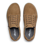 New Feet Herresko Med Snøre og Lynlås Lysbrun - Billede 4