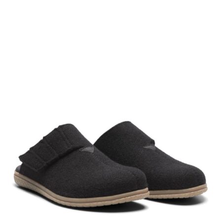 New Feet Sort Uld Filt Hjemmesko