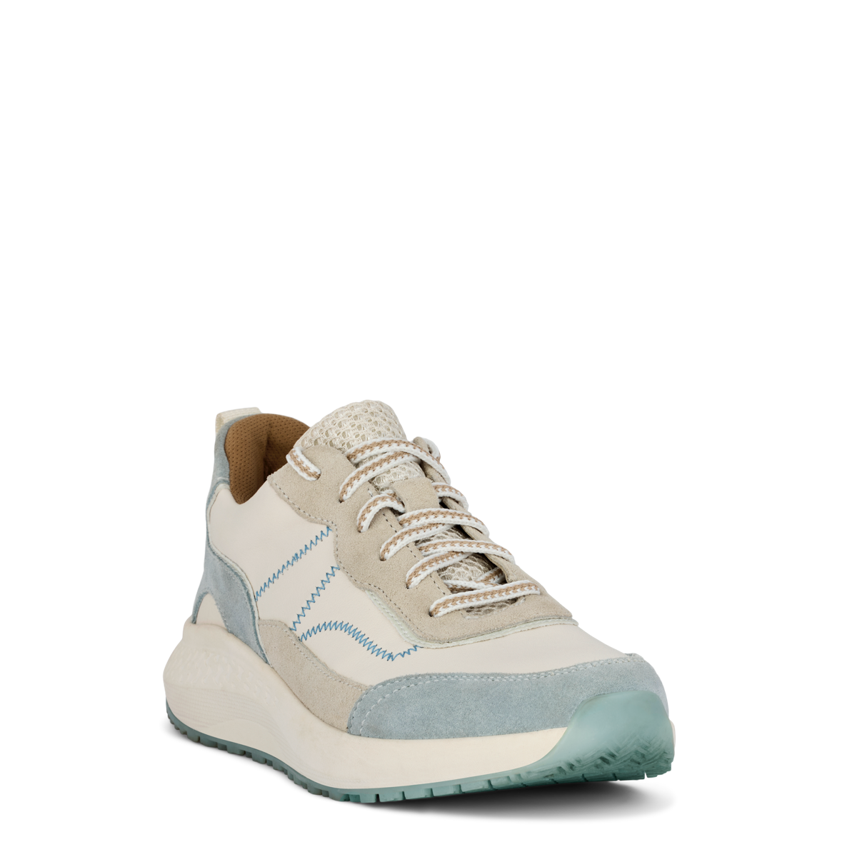 225064q49-010_3_1 Green Comfort Light Blue Sneaker Sko - Billede 1