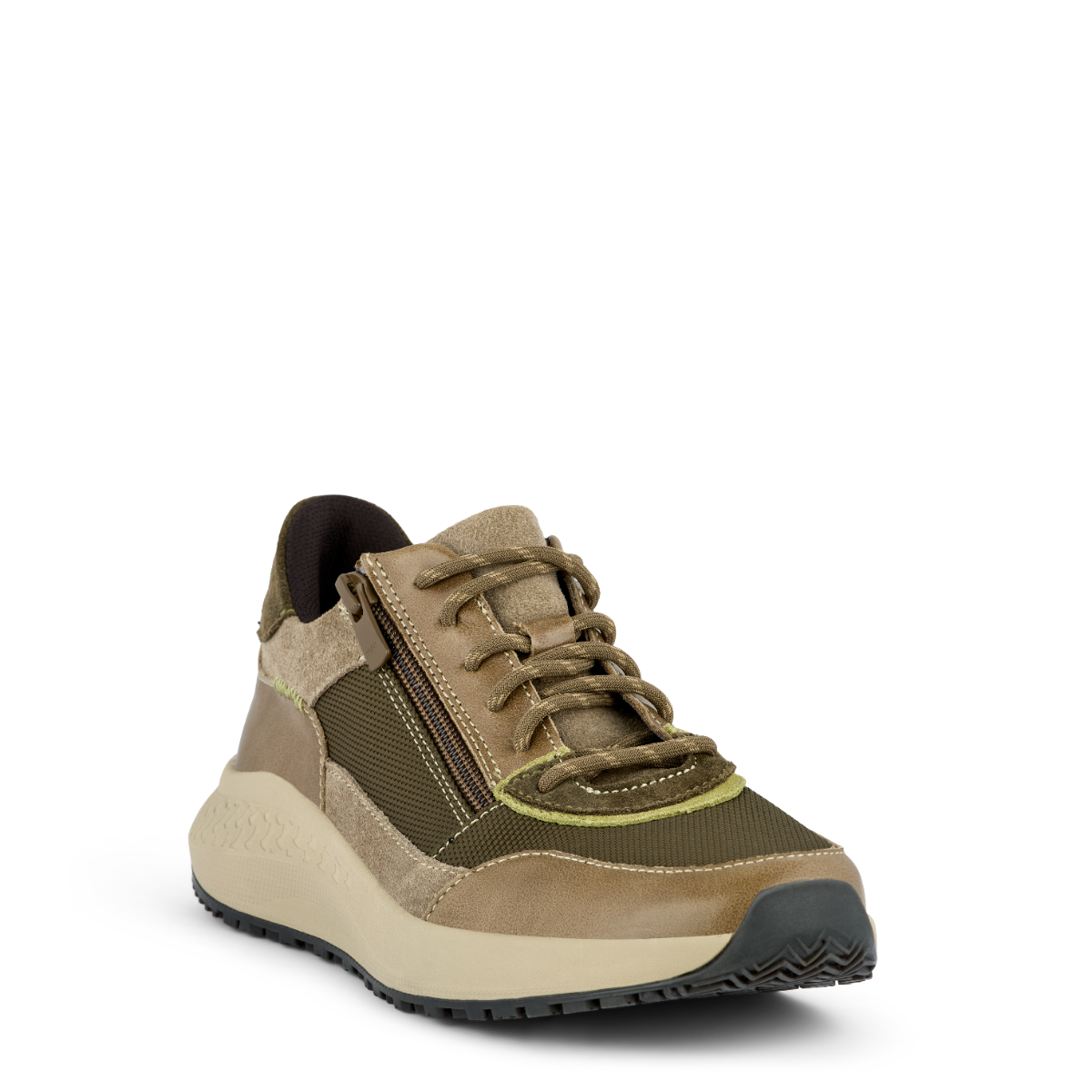 225069q80-042_3 Green Comfort Zigga Sneaker Oliven - Billede 1