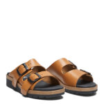 New Feet Cognac Slipper Sandal Læder - Billede 2
