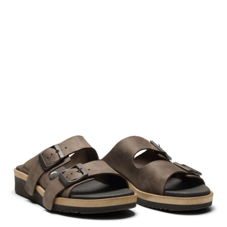 New Feet Brun Sandal Med 2 Spænder