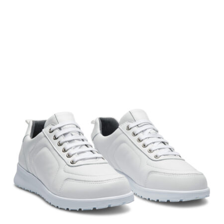 New Feet Hvid Glat Læder Sko