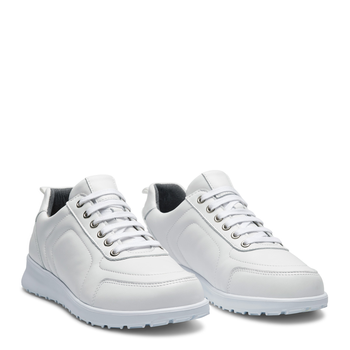 231-28-150-b-hvid_glat_l_der_sko New Feet Hvid Glat Læder Sko - Billede 1