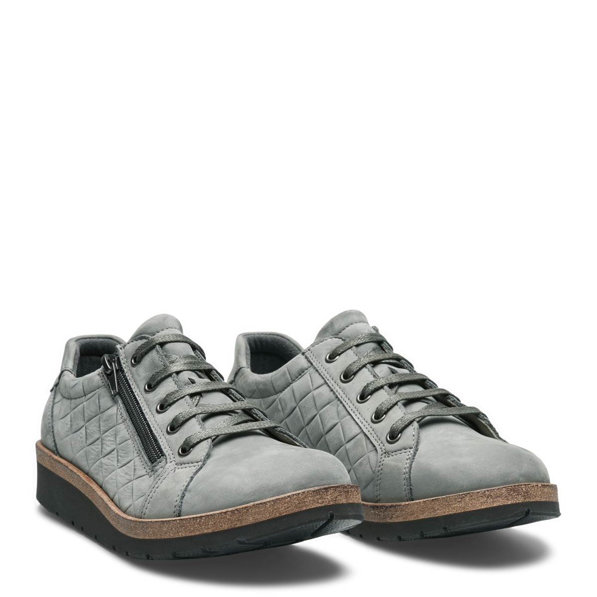 231-29-1512-b New Feet Grå Nubuck Sko - Billede 1