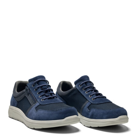 New Feet Herresko Blå Mesh/Læder