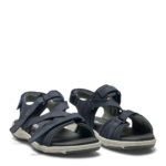 New Feet Damesandal I Mørkeblå Glat Læder
