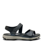 New Feet Sandal Blå Med Struktur Print - Billede 2