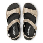 New Feet Sandal Sølv Med Struktur Print - Billede 3