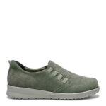 New Feet Armygrøn Loafer Ruskind Sko - Billede 2